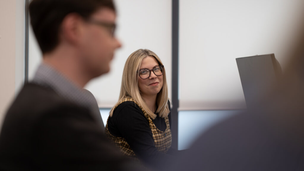 Member of Home Office staff smiling